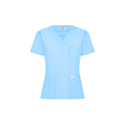 Breathing Scrub Top - Sky Blue / Azul Cielo 